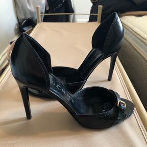 Black Burberry heels